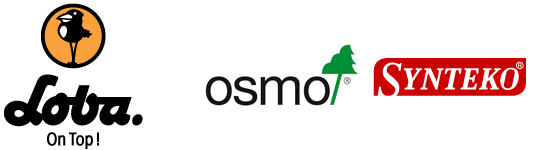 Eco-friendly, non-toxic products from Osmo, Synteko, Loba.
