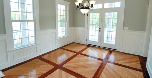 Beautiful wood floor design
