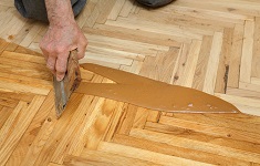 Wood floor staining